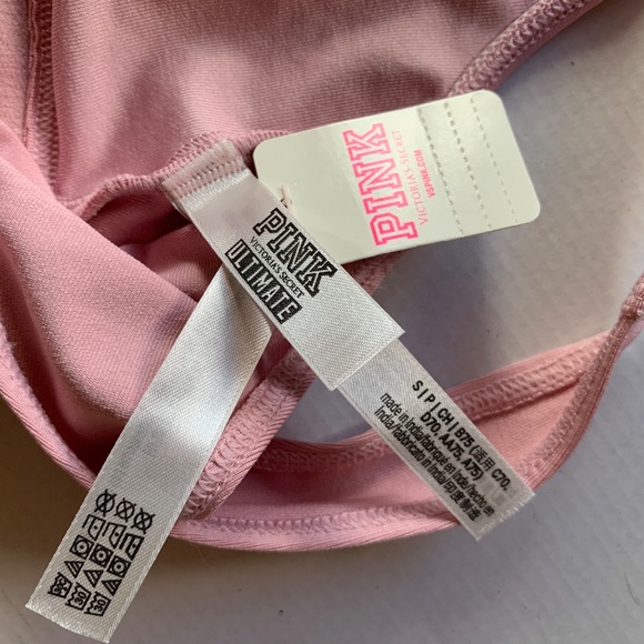 NWT PINK ULTIMATE Victoria's Secret Sports Bra in Baby Pink- Size S - Picture 4 of 11